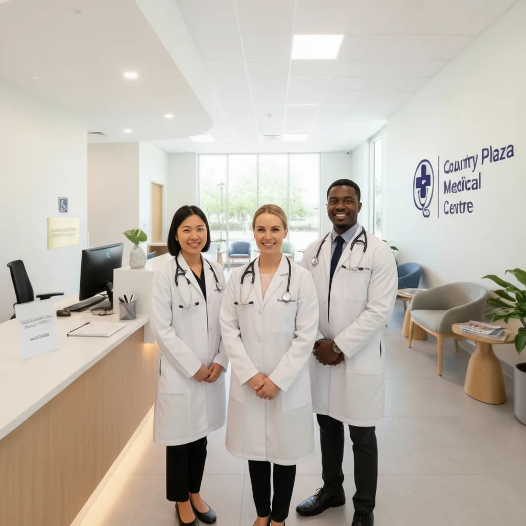Doctors in reception